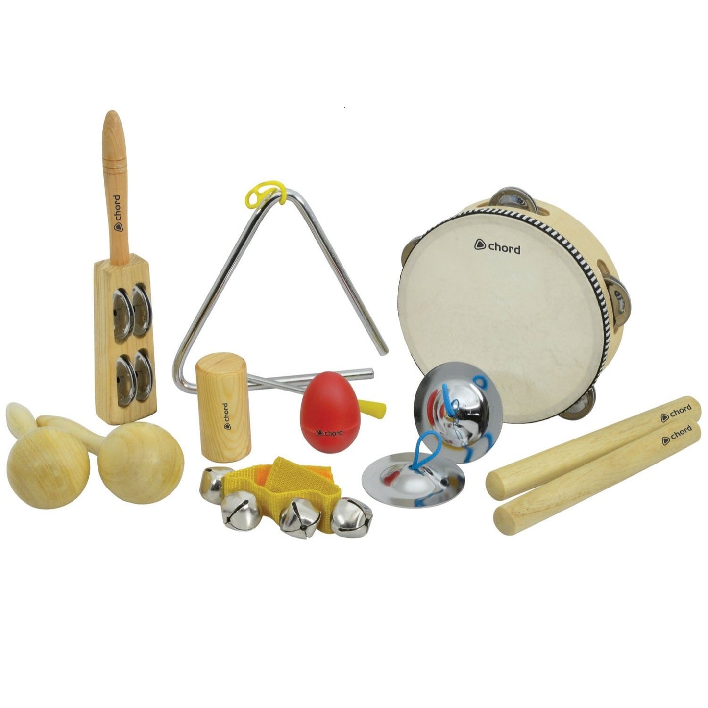 Hand Percussion Set 9 Musical  Instruments Play Group School Care Homes