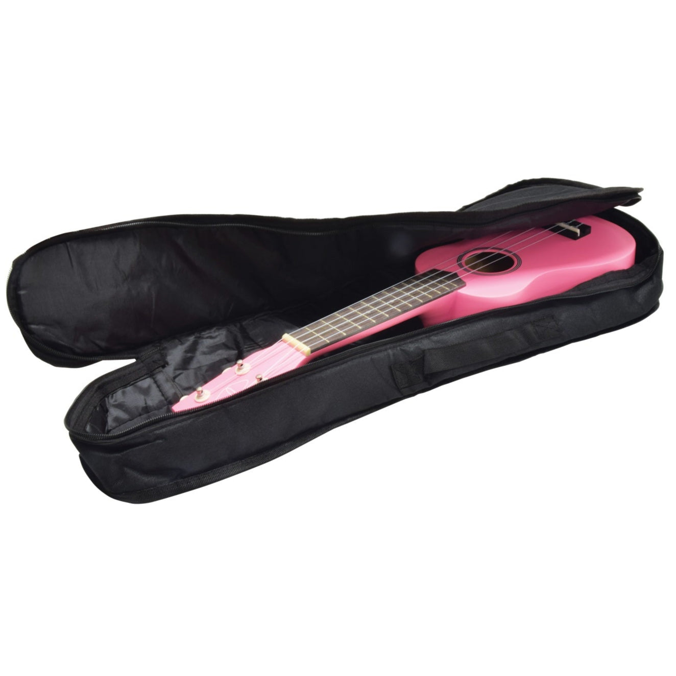 Concert Ukulele 5 mm Padded Gig Bag - Black