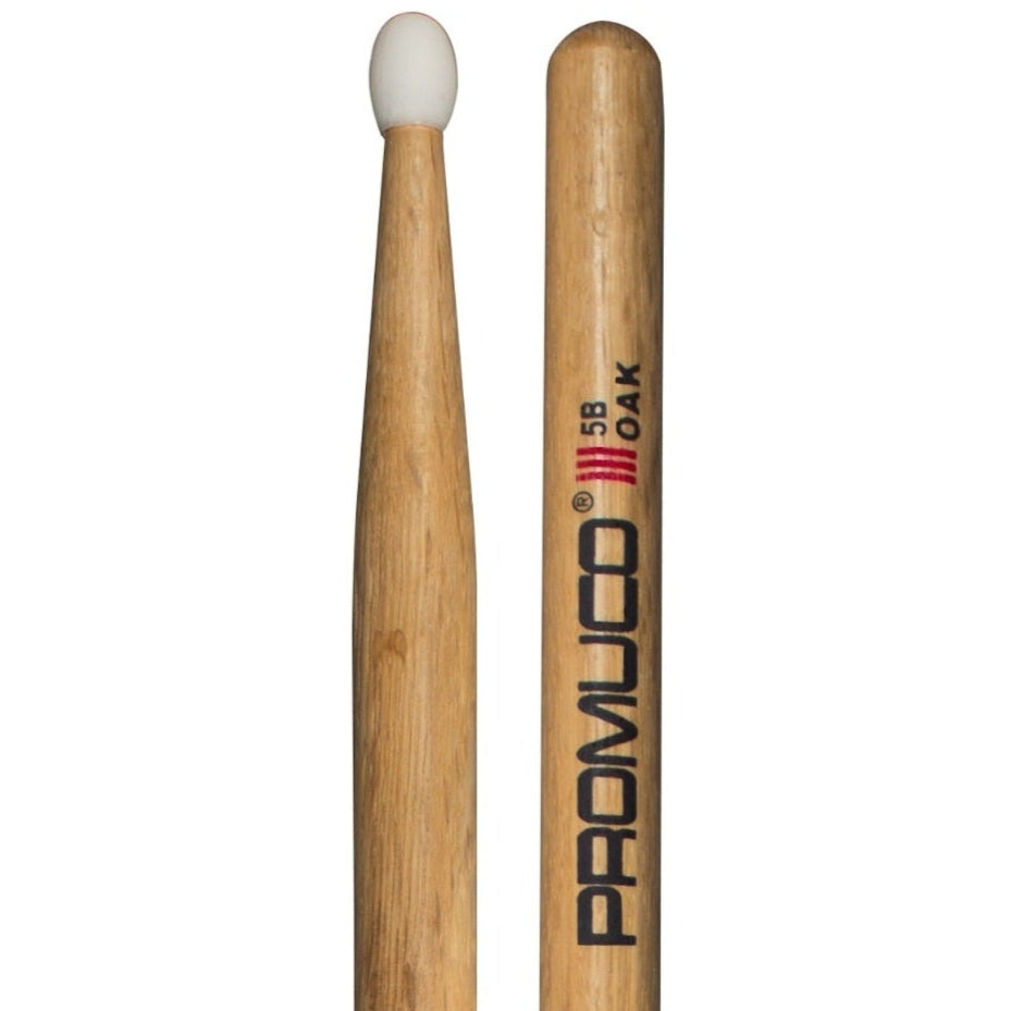 Oak Drumsticks Bundle 3 Pairs 5B Nylon Tip - Promuco