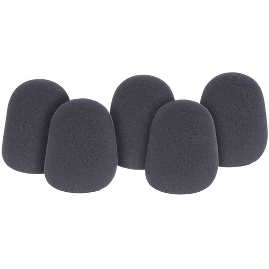 Microphone Windshield Filter Set of 5 - Black