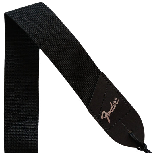 Fender Guitar Strap 2" With Pick Holder SILVER Logo Adjustable Length