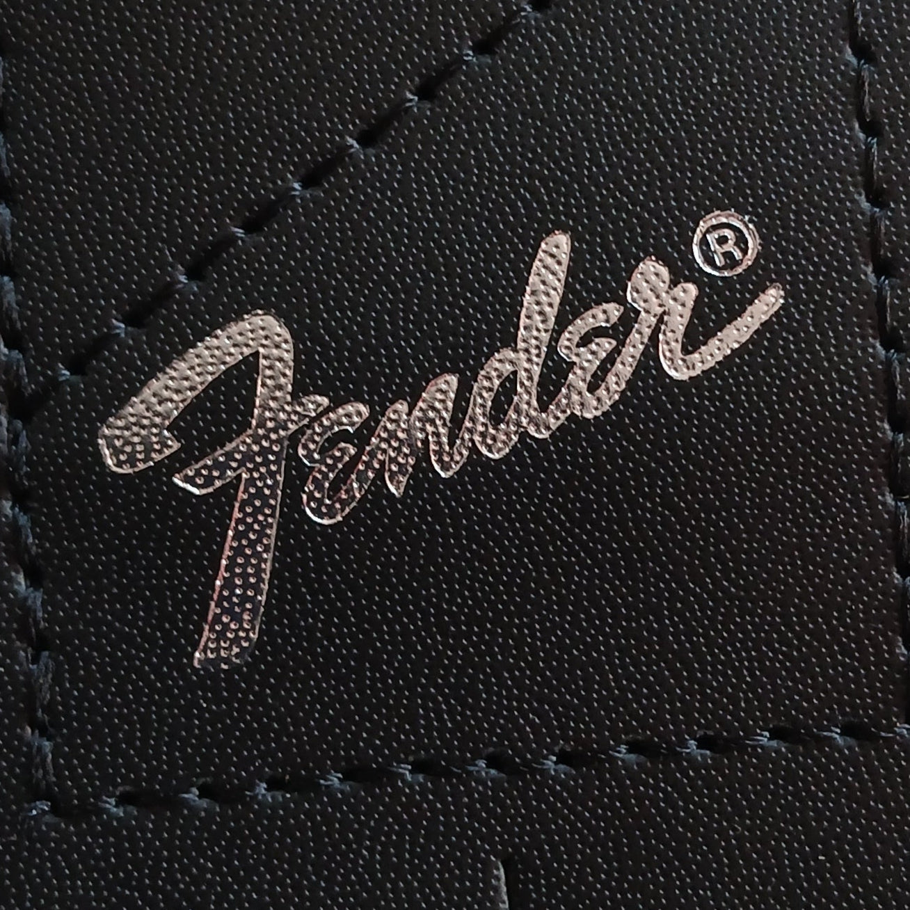 Fender Guitar Strap 2" With Pick Holder SILVER Logo Adjustable Length