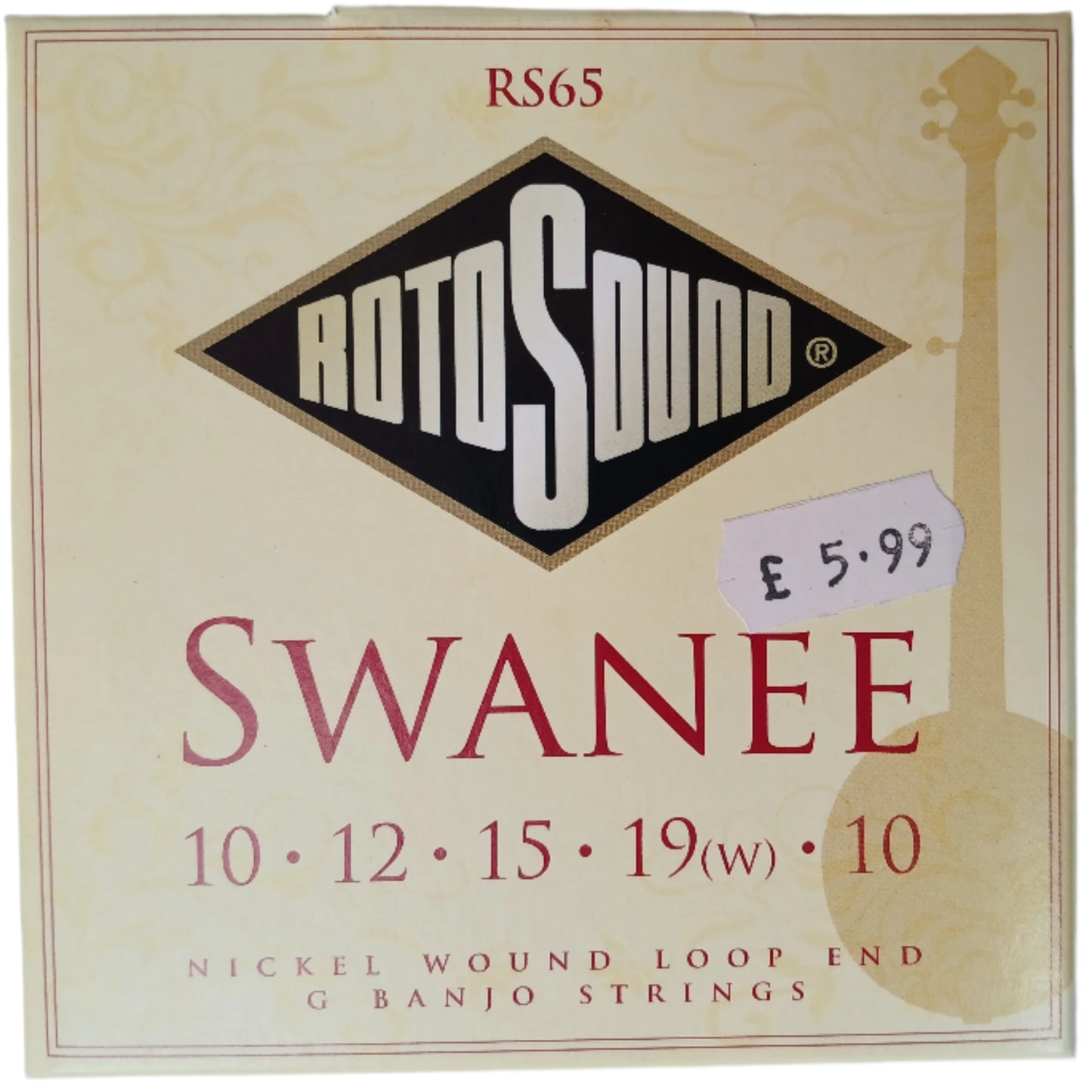 Banjo Strings Loop End Set - RotoSound Swanee RS65