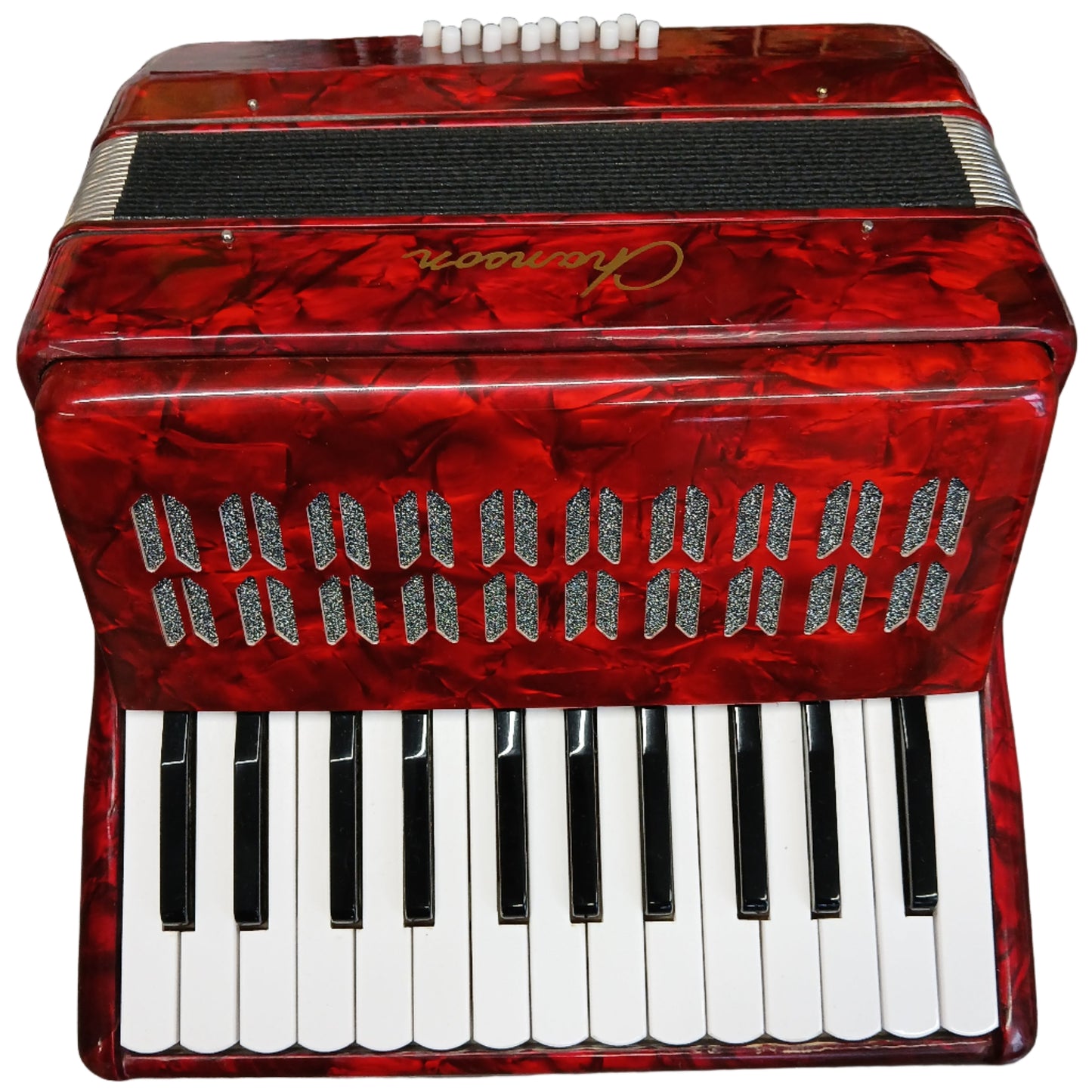 Chanson Accordion 12 Bass 25 Note With Hard Case