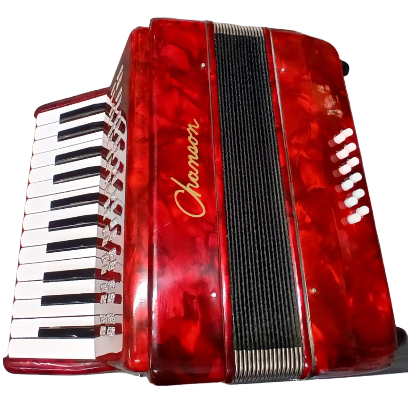 Chanson Accordion 12 Bass 25 Note With Hard Case