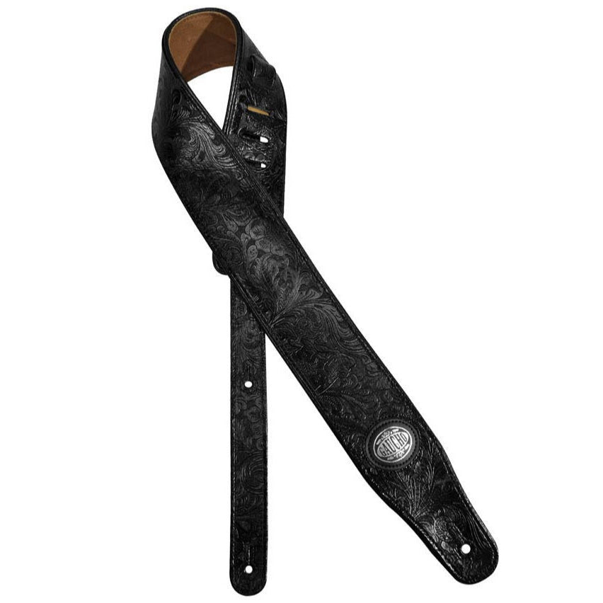 Padded Series Imprint Guitar Strap  - Gaucho GST-312-BK