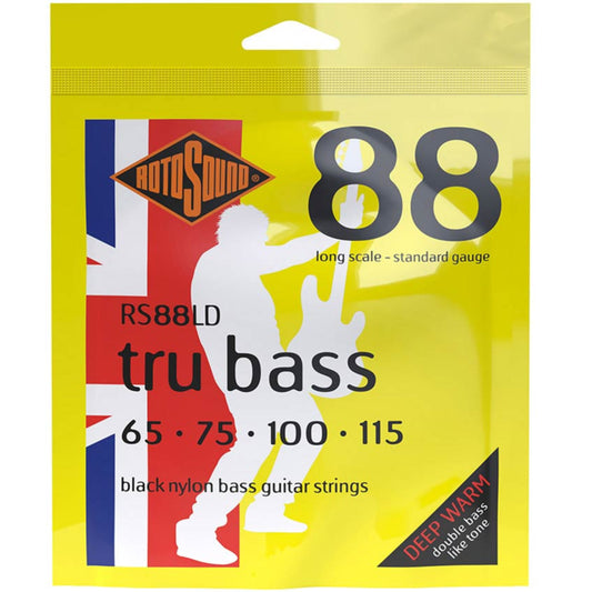 Rotosound Tru Bass Black Nylon Bass Guitar String Set 65-115 RS88LD