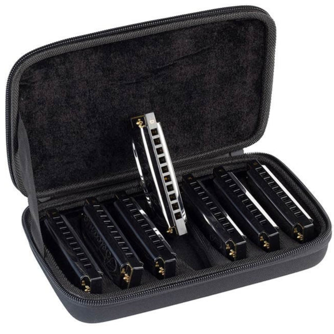 Belcanto Blues Harp Set & Case - HRM-20-7