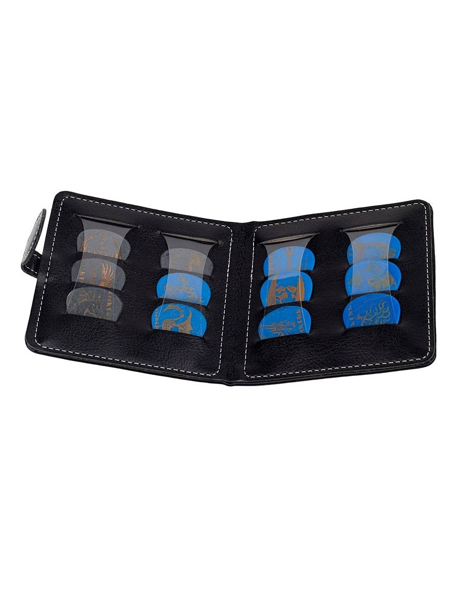 Pick Wallet With 12 Plectrums - Mixed Gauges