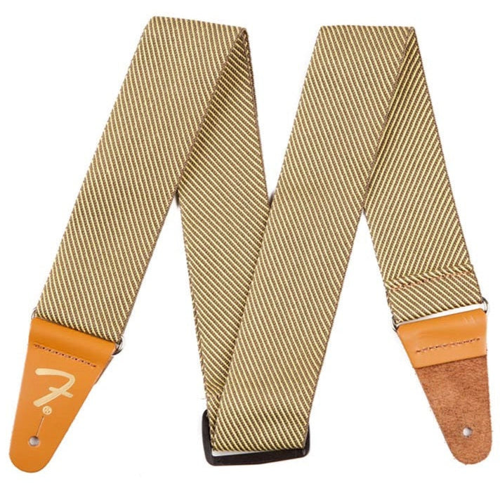 Fender Tweed Guitar Strap Vintage Style Gold Logo