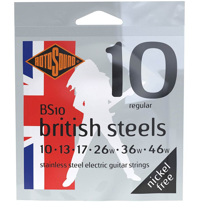 Electric Guitar Strings Stainless Steel 10-46 RotoSound BS10