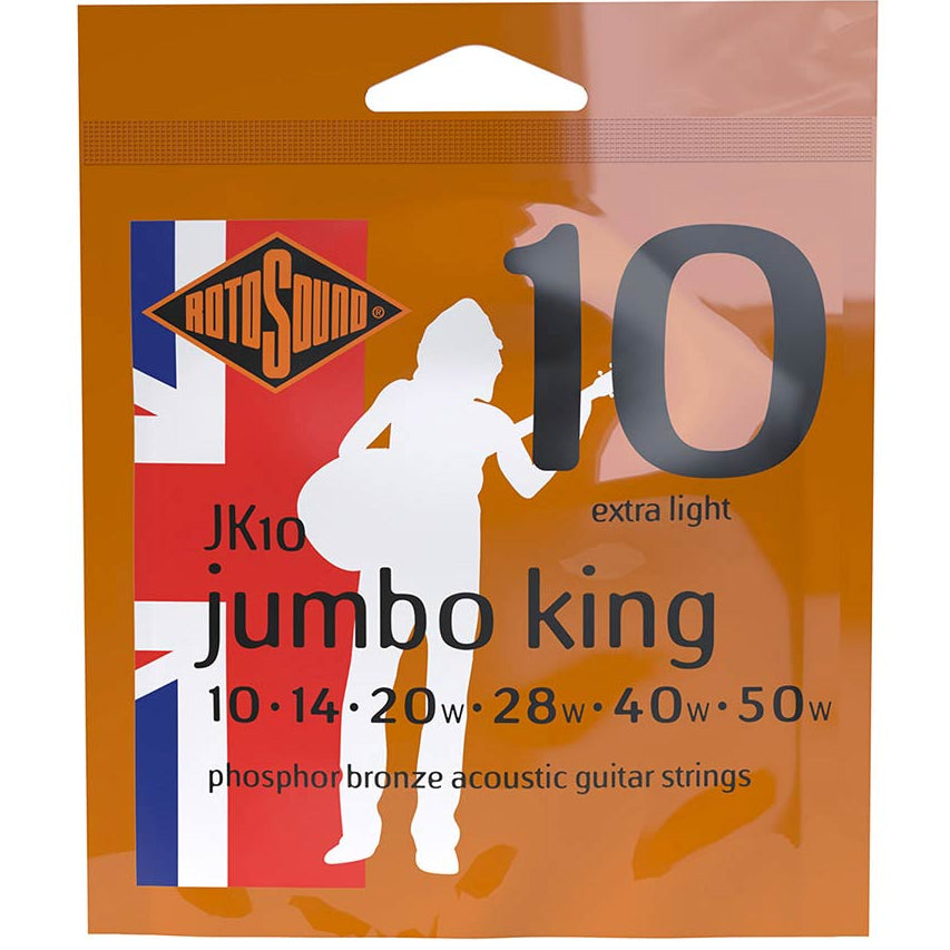 Acoustic Guitar Strings 10-50 Phosphor Bronze - RotoSound JK10