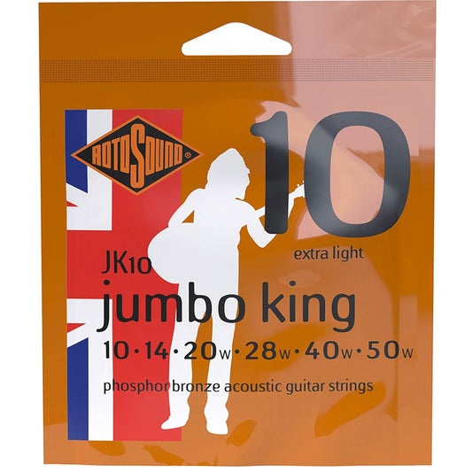 Acoustic Guitar Strings 10-50 Phosphor Bronze - RotoSound JK10