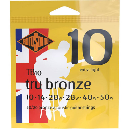 Acoustic Guitar Strings 10-50 Tru Bronze - RotoSound TB10