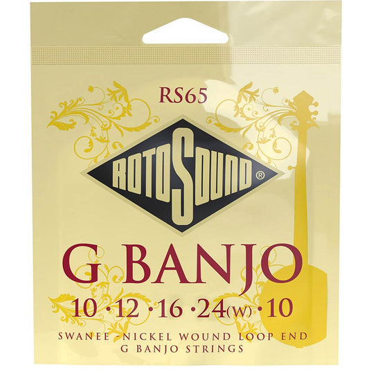 G-Banjo String Set Nickel Wound Loop End - RotoSound Swanee RS65