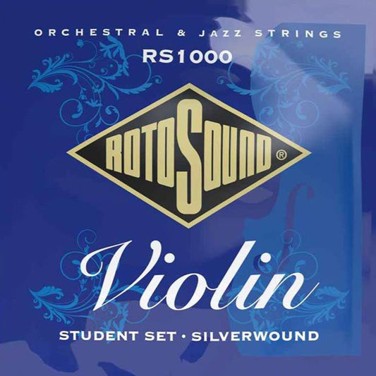 Violin Strings 4/4 Student Silver Wound Set - RotoSound RS1000