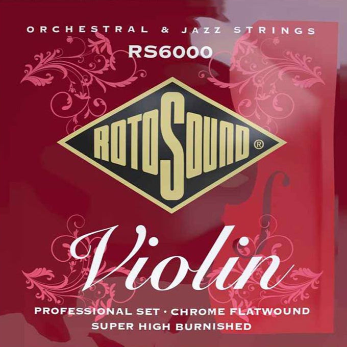 Violin Strings 4/4 Professional Chrome Flat Wound - RotoSound RS6000