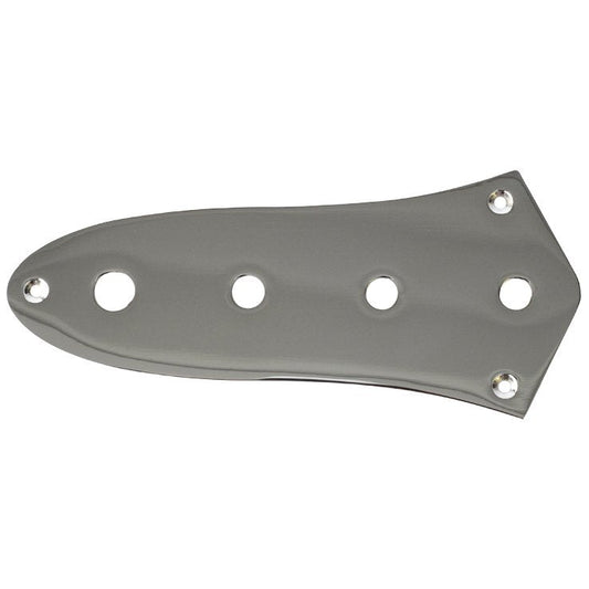 Control Plate for Jazz Bass Guitar - Chrome
