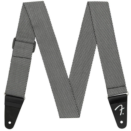 Fender Modern Tweed Guitar Strap - White & Black