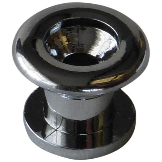 Guitar End Pin Strap Button Black Plastic With Screw