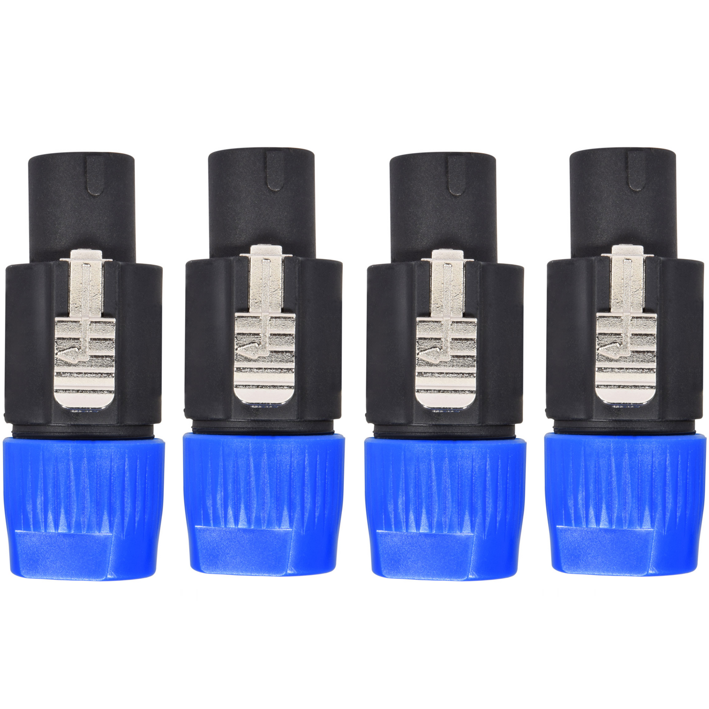 Speakon Speaker Plug Latched 4 Pole (BUNDLE OF 4)  6-10 mm Cable SPK4-PLG