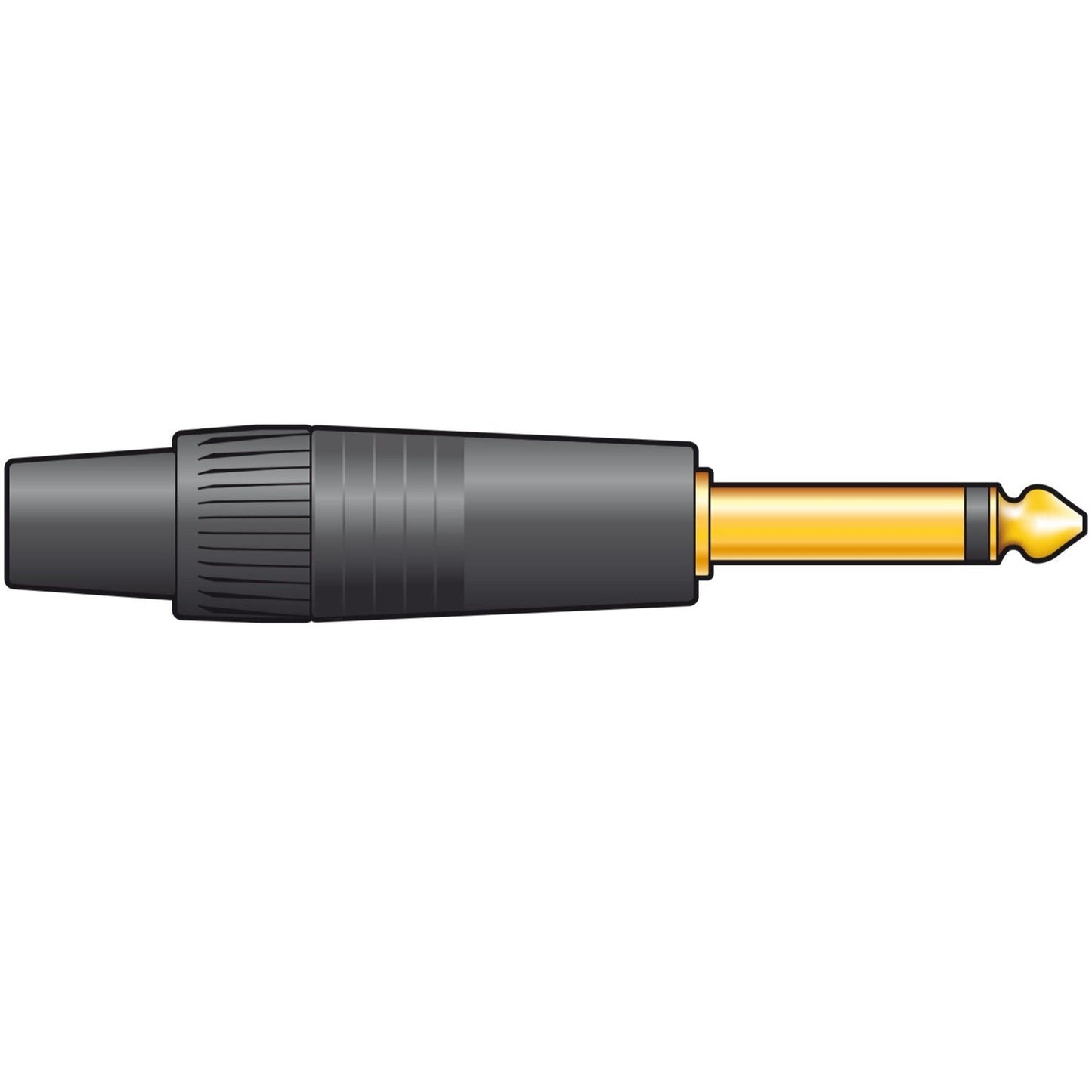 Neutrik NP2X-B Mono Jack Plug 6.3 mm Black GUITAR  INSTRUMENT LINE CABLES