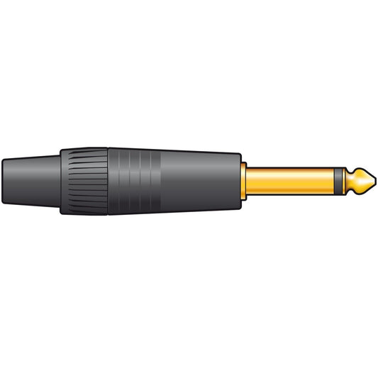 Neutrik NP2X-B Mono Jack Plug 6.3 mm Black GUITAR  INSTRUMENT LINE CABLES