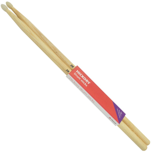 Hickory Drumsticks 2B NYLON TIP Pair - Chord H2BN