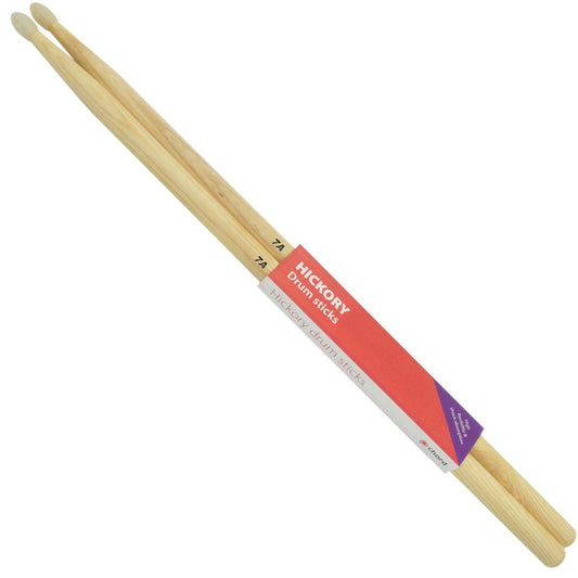 Hickory Drumsticks 7A NYLON TIP Pair - Chord H7AN