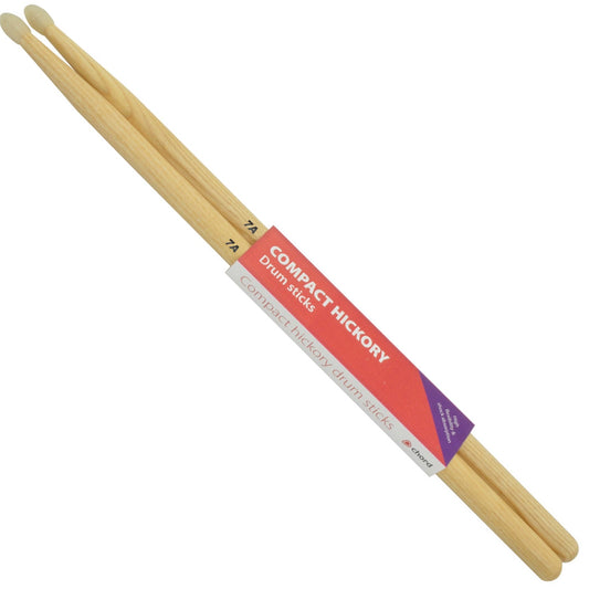 Hickory Drumsticks 7A NYLON TIP Compact Pair - Hickory H7ANC