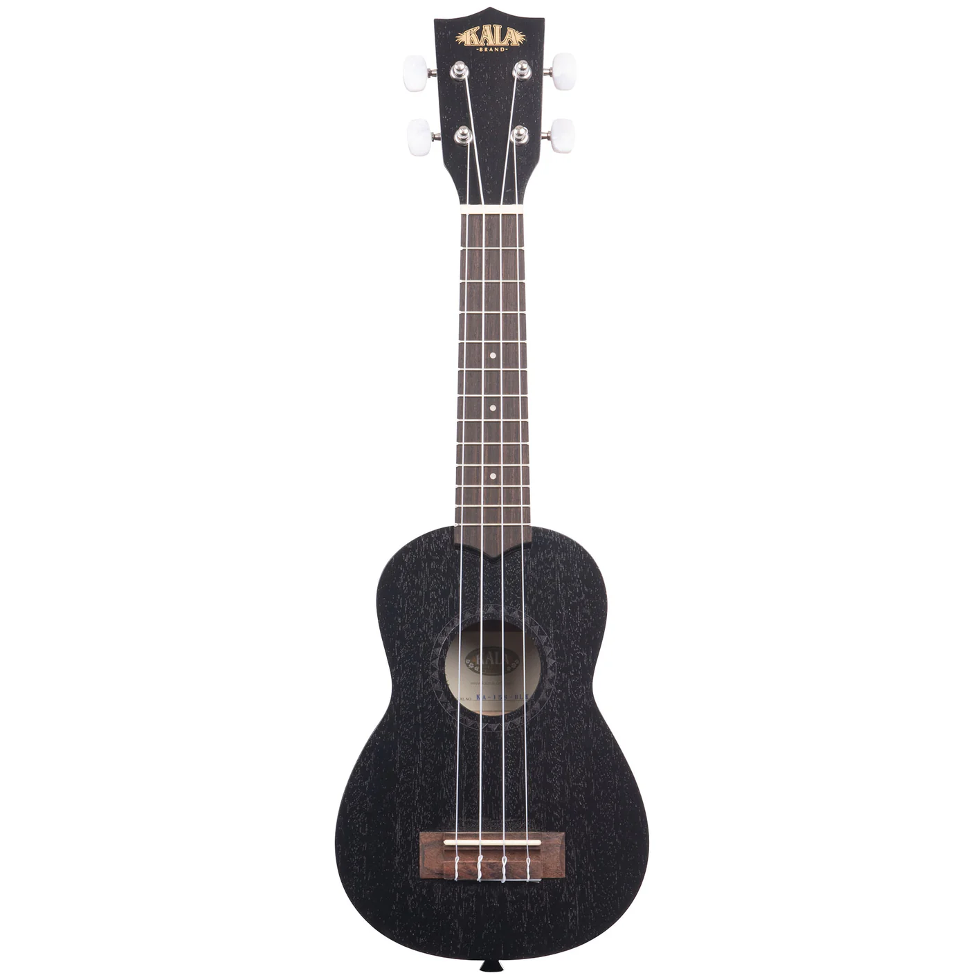 Kala Brand Mahogany Soprano Ukulele - Black Satin