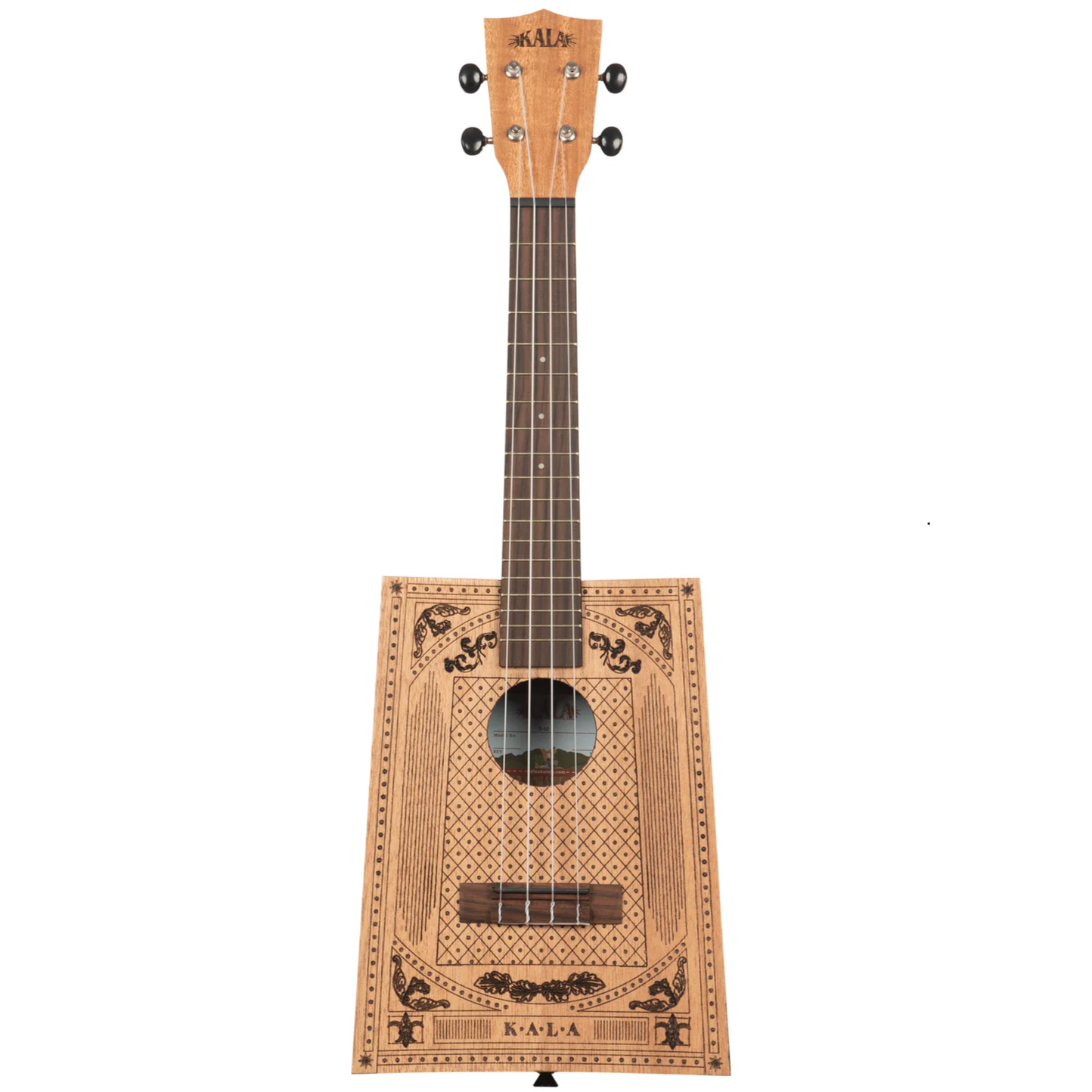 Kala Victorian Cigar Box Concert Ukulele & Bag - KA-CB-VICT-C