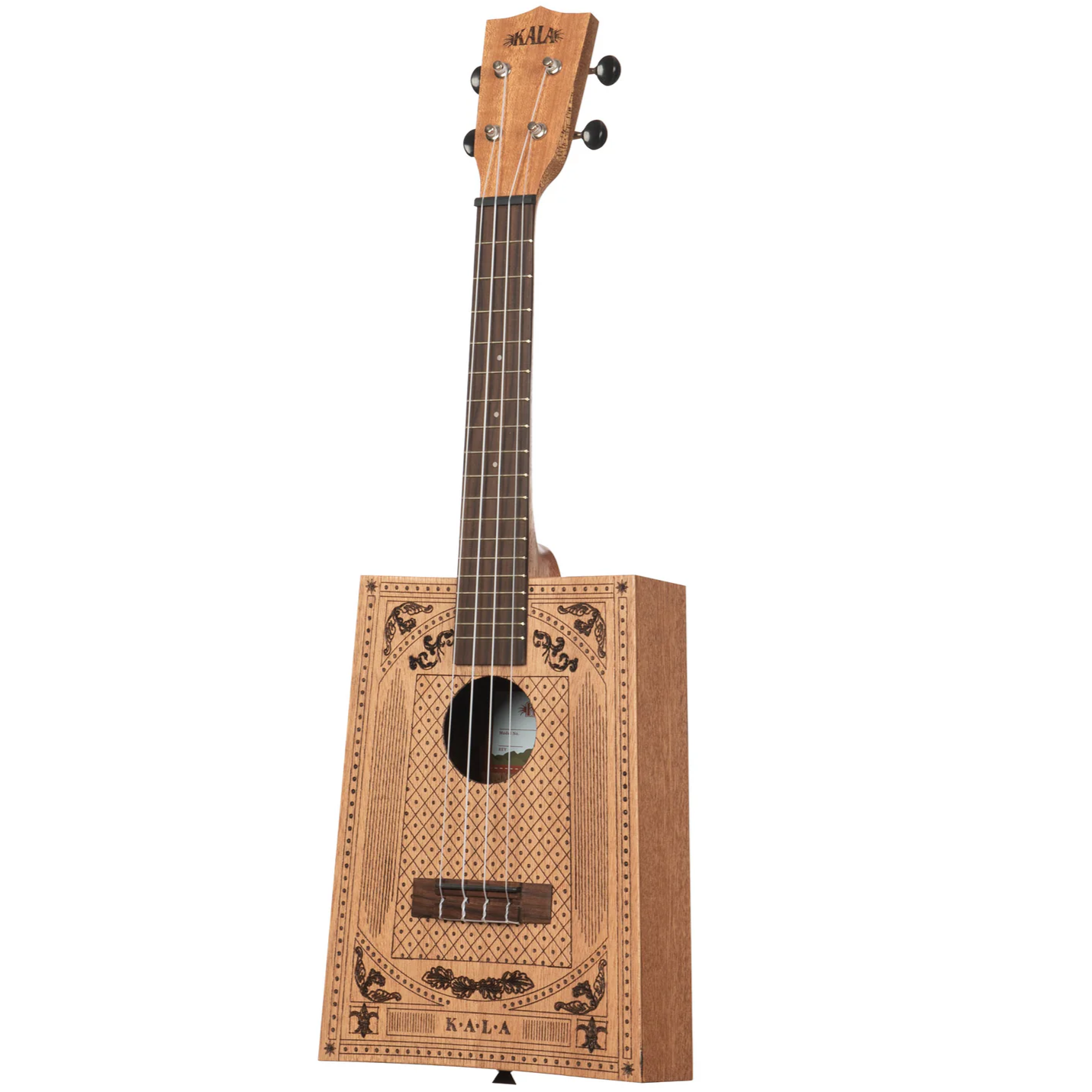 Kala Victorian Cigar Box Concert Ukulele & Bag - KA-CB-VICT-C