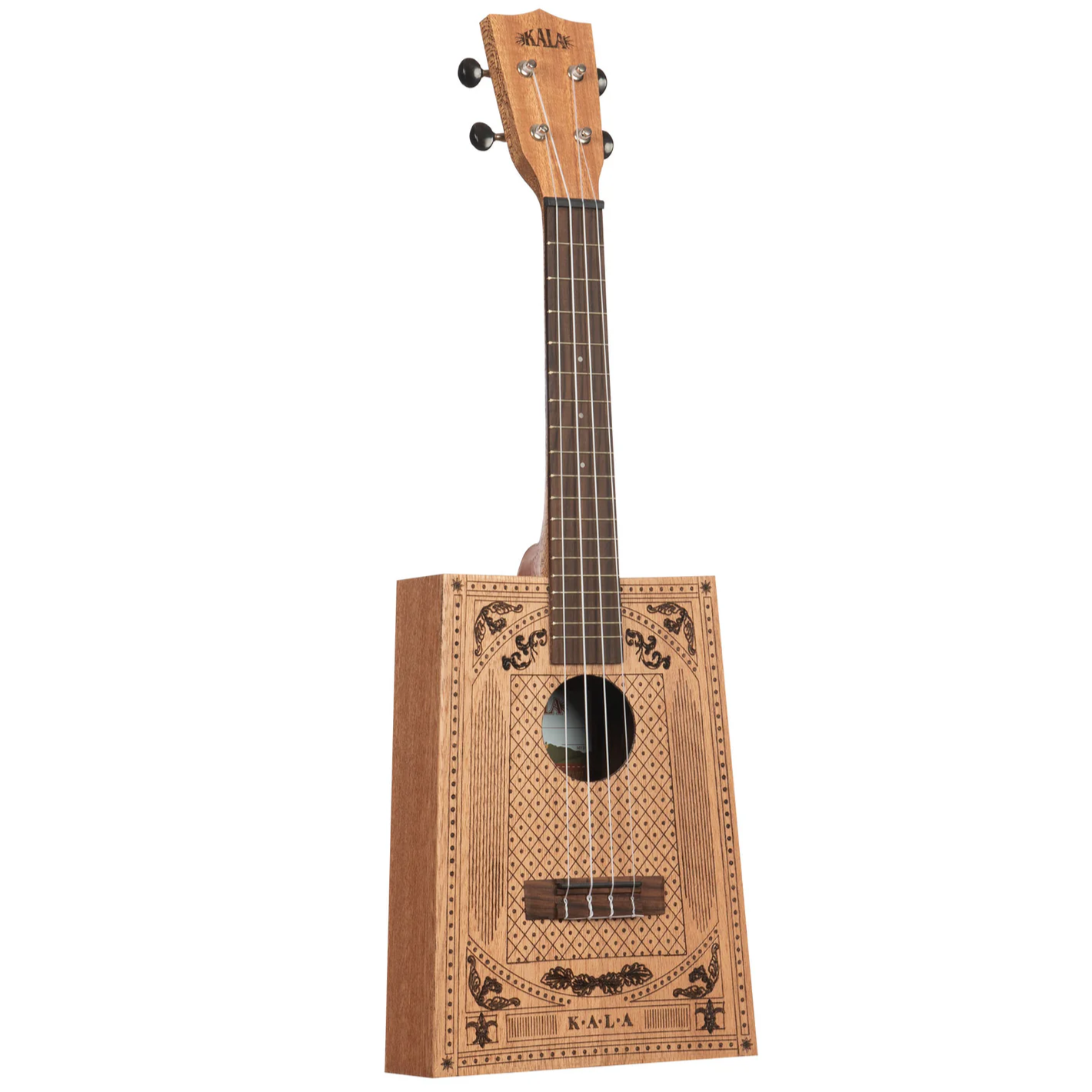Kala Victorian Cigar Box Concert Ukulele & Bag - KA-CB-VICT-C