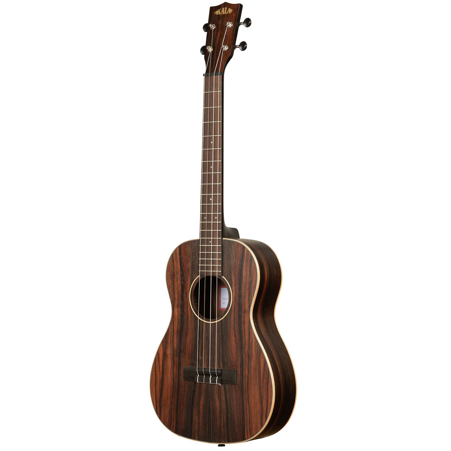 Kala Brand Striped Ebony Baritone Ukulele - KA-EBY-B