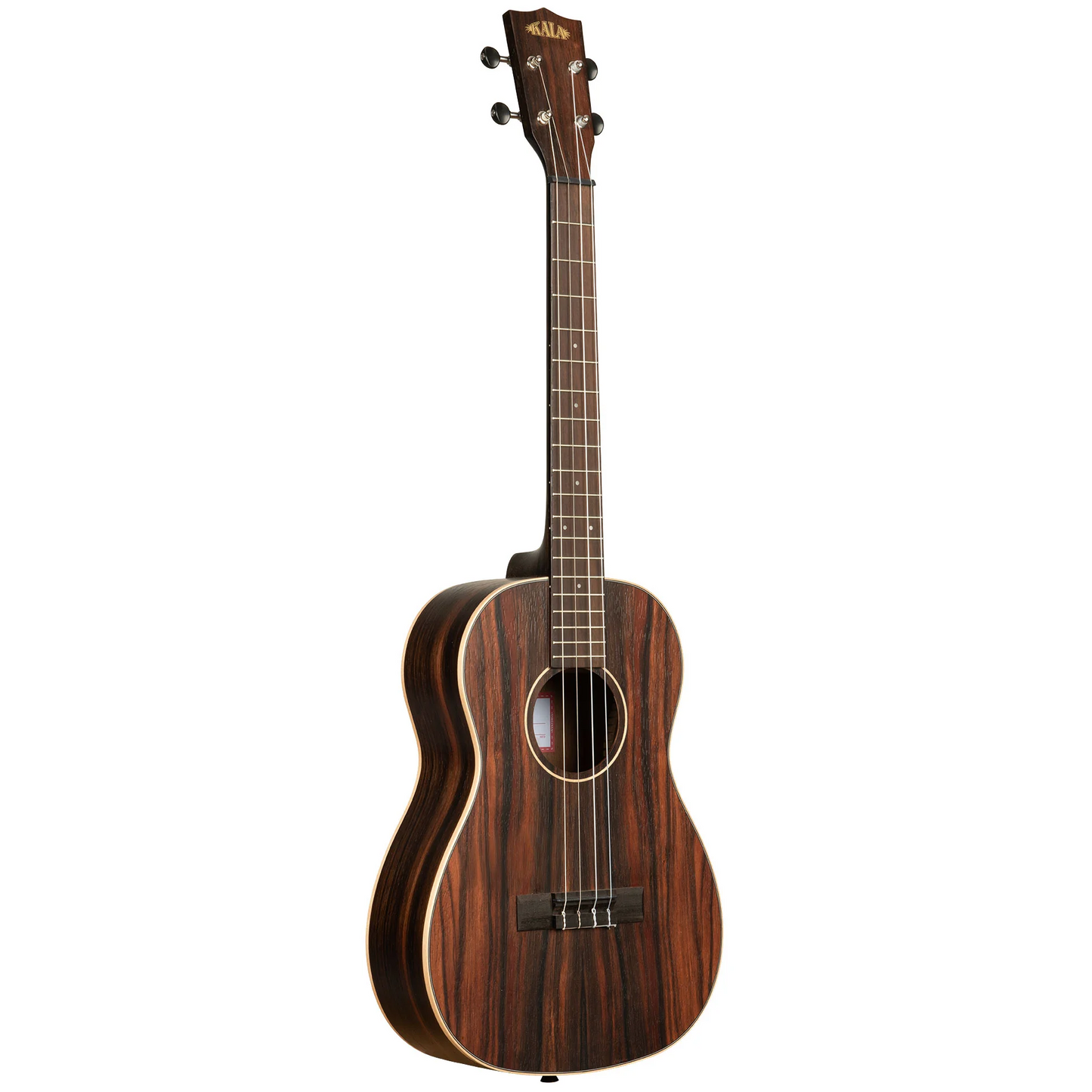 Kala Brand Striped Ebony Baritone Ukulele - KA-EBY-B