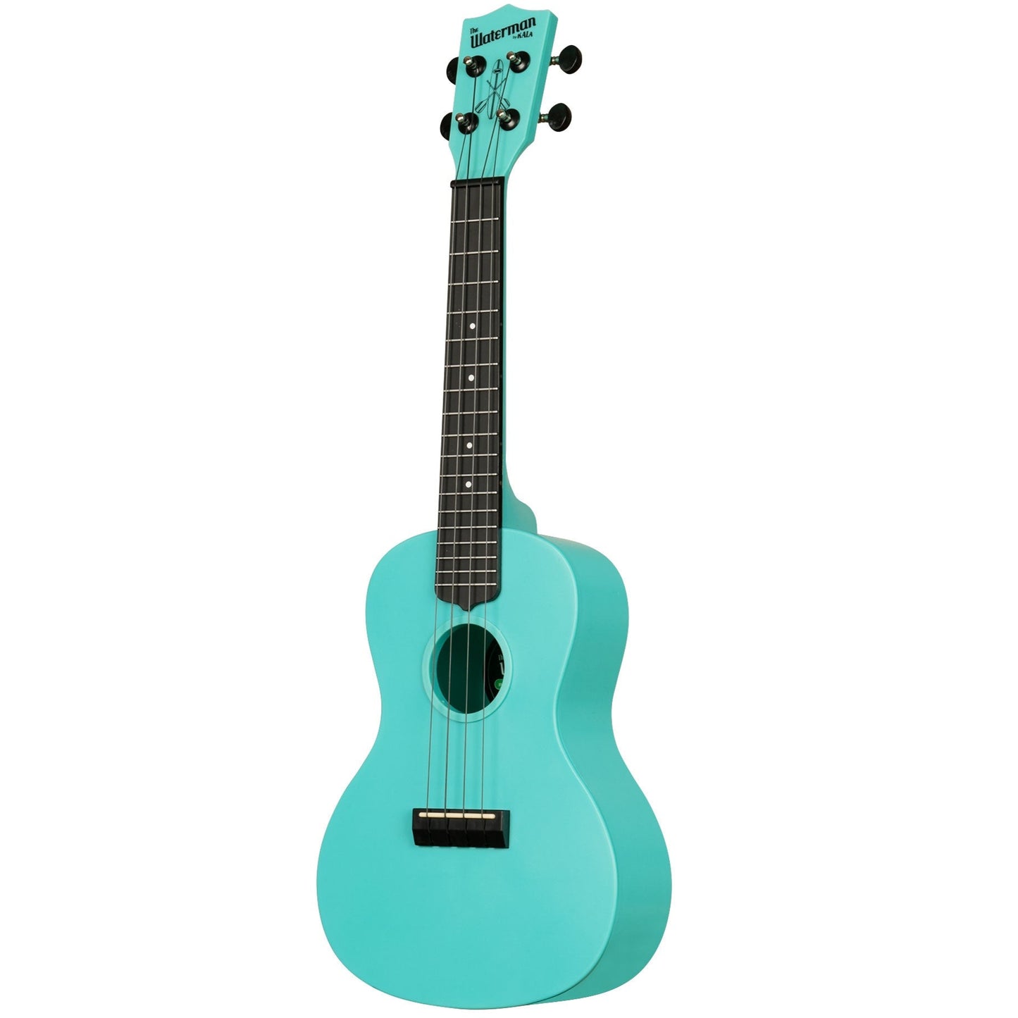 Kala Waterman Glow-in-the-Dark Concert Ukulele - Aqua Mist