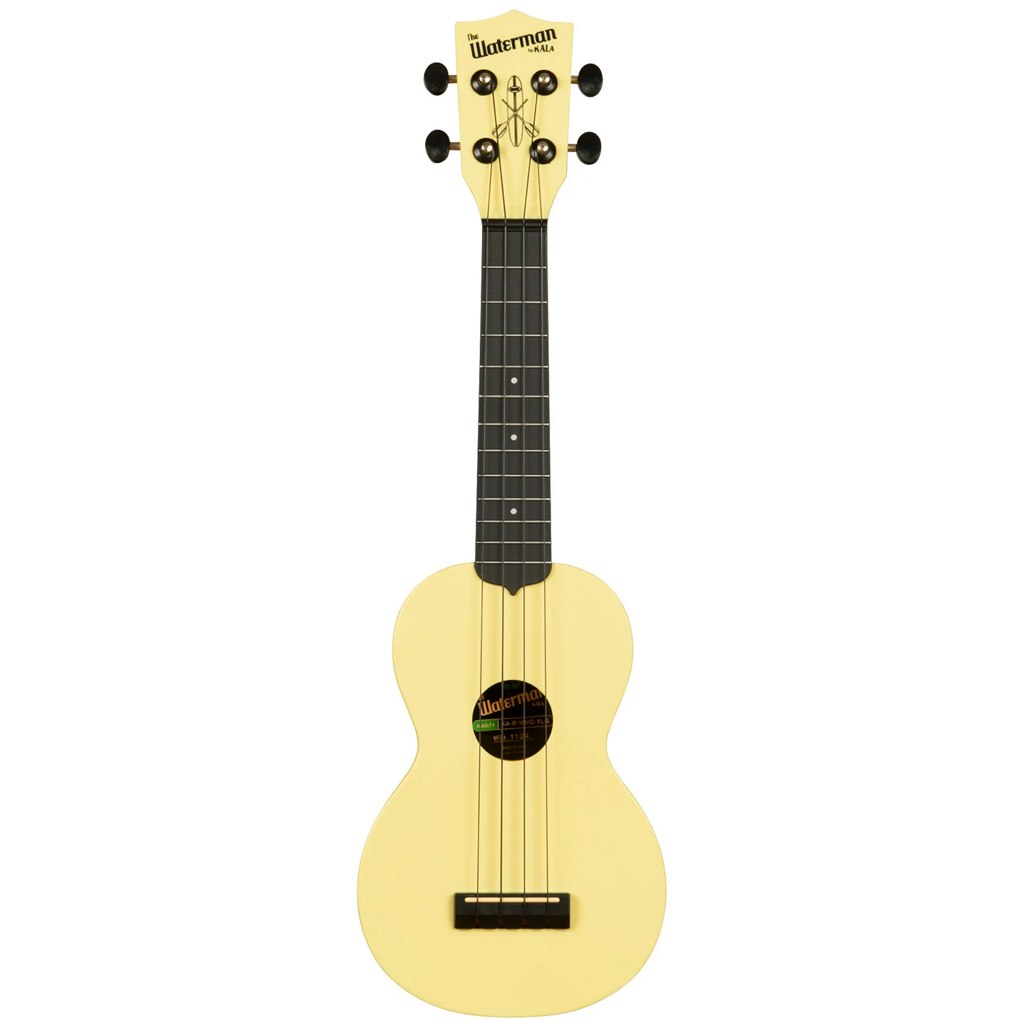 Kala Waterman Glow-in-the-Dark Soprano Ukulele - Starlight Yellow