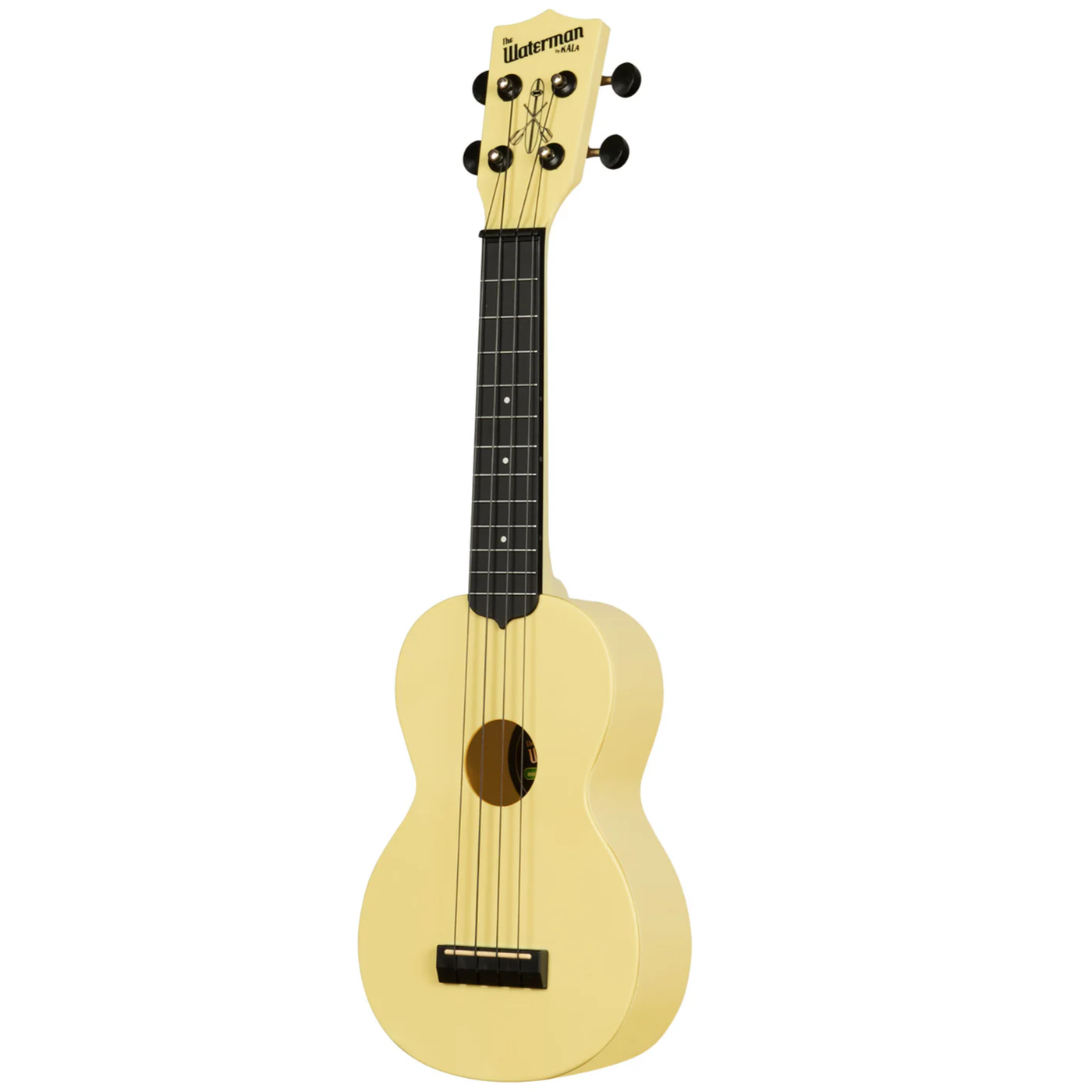 Kala Waterman Glow-in-the-Dark Soprano Ukulele - Starlight Yellow