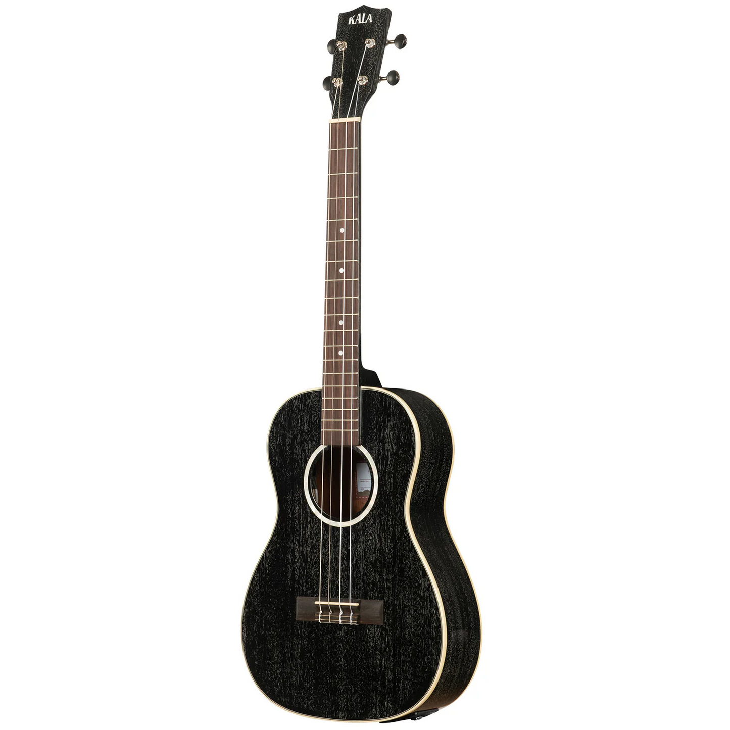 Kala All Solid Salt & Pepper Doghair Mahogany Electro Baritone Ukulele