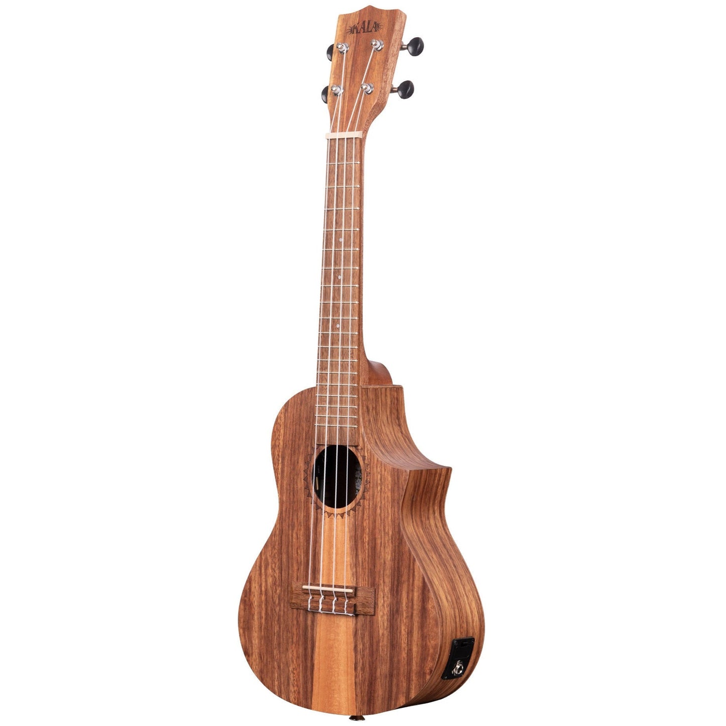 Kala Electro Concert Ukulele Teak Tri-Top With Cutaway & EQ