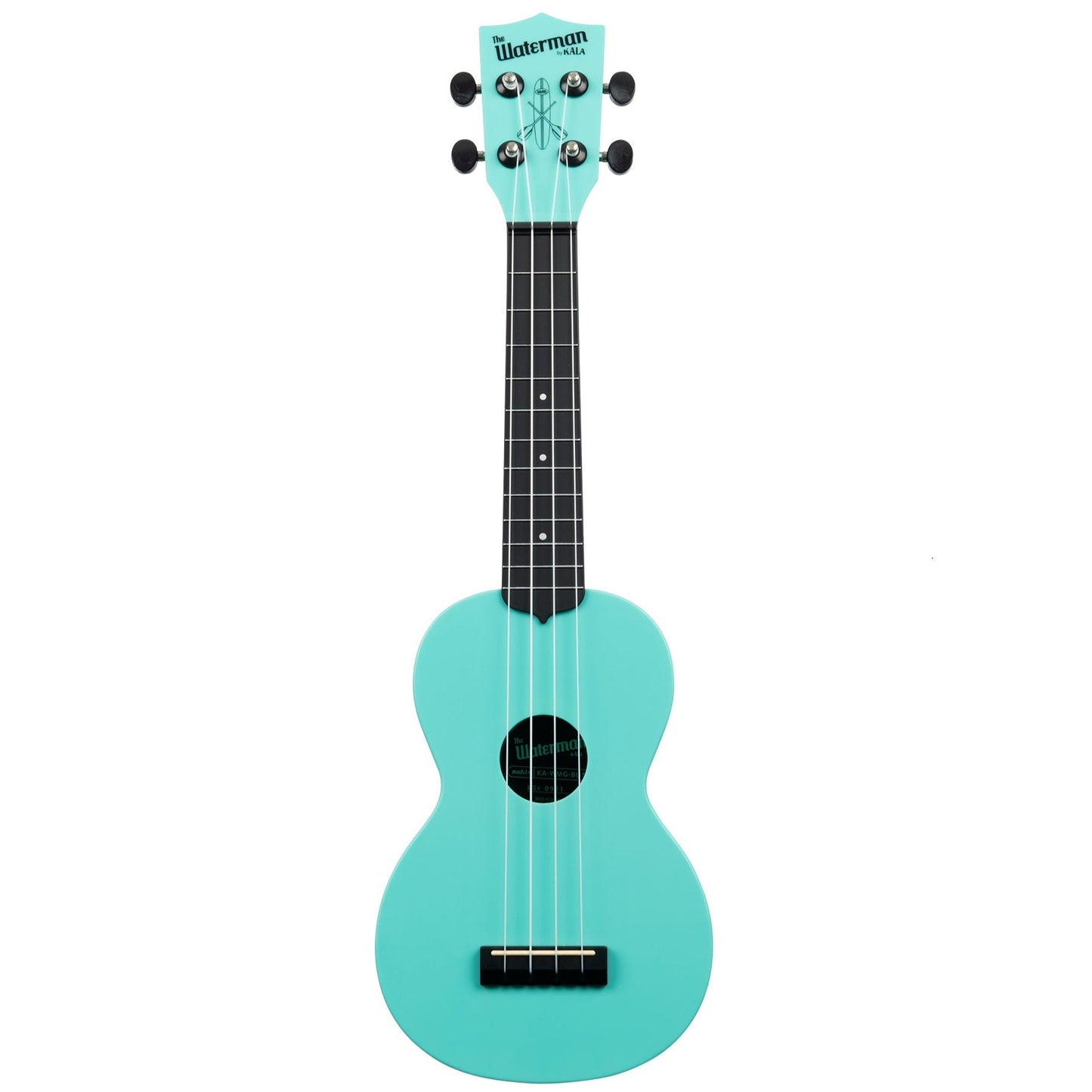 Kala Waterman Glow-in-the-Dark Soprano Ukulele - Aqua Mist
