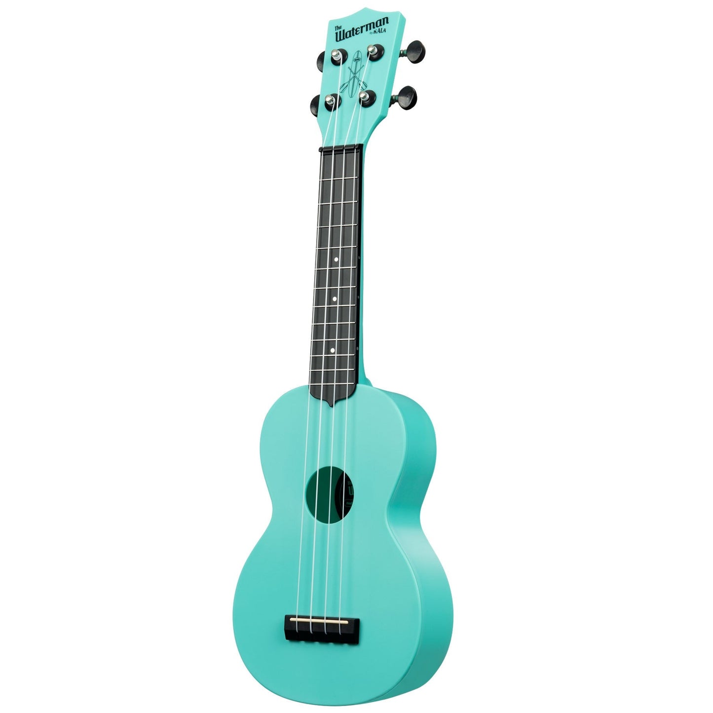 Kala Waterman Glow-in-the-Dark Soprano Ukulele - Aqua Mist