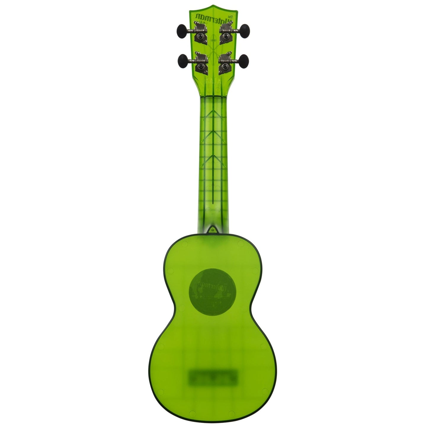 Kala Waterman Transparent Jade Green Soprano Ukulele & Bag