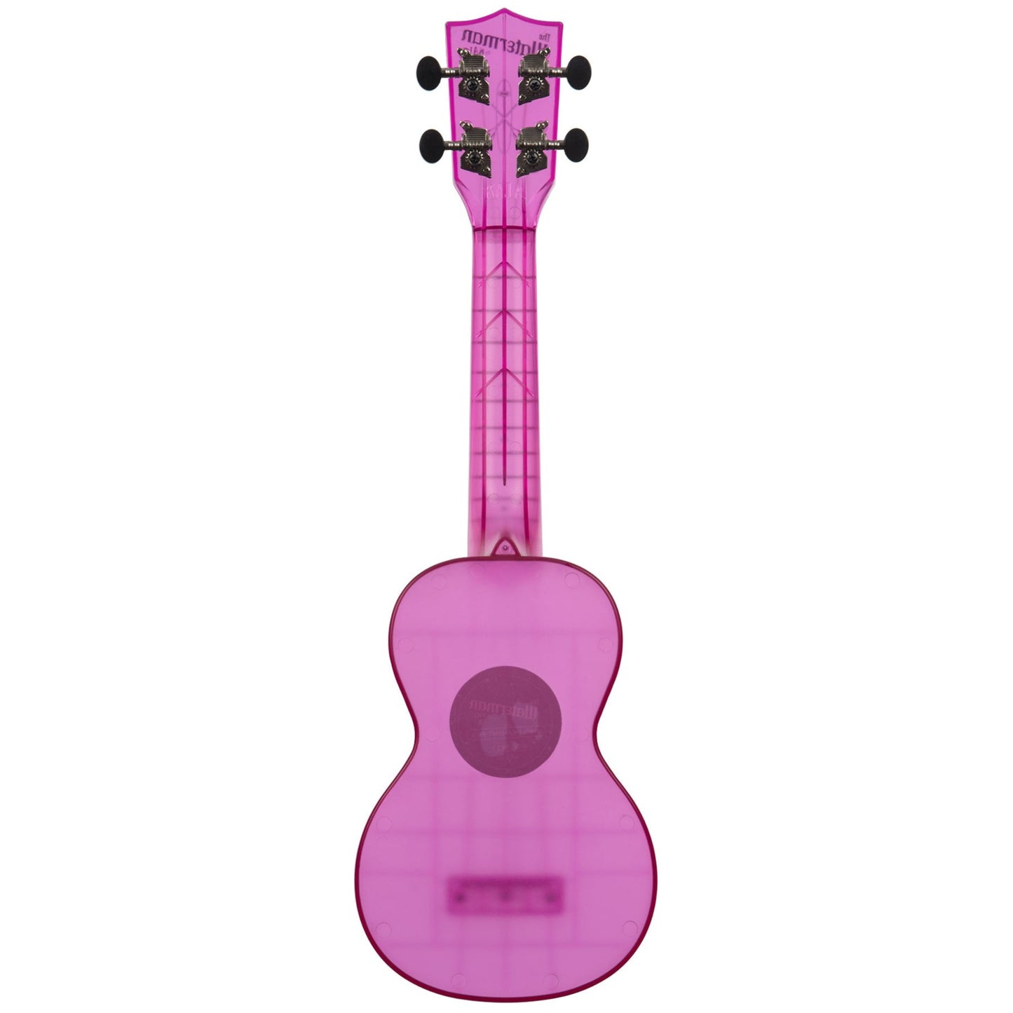 Kala Waterman Transparent Amethyst Purple Soprano Ukulele & Bag