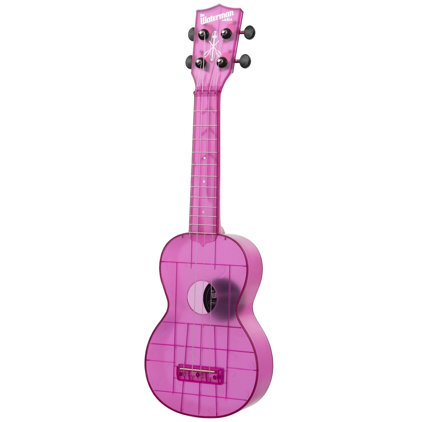 Kala Waterman Transparent Amethyst Purple Soprano Ukulele & Bag
