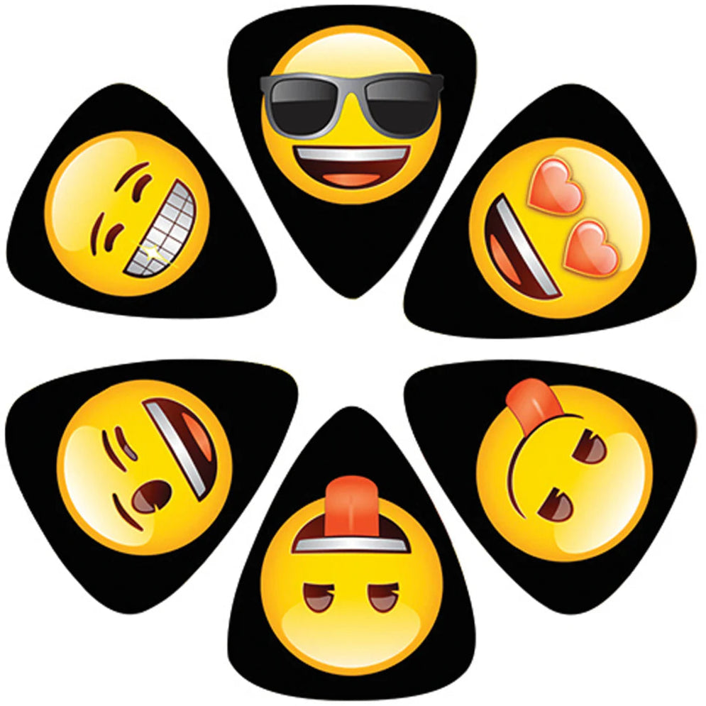 Emoji Plectrum Pick Set of 6