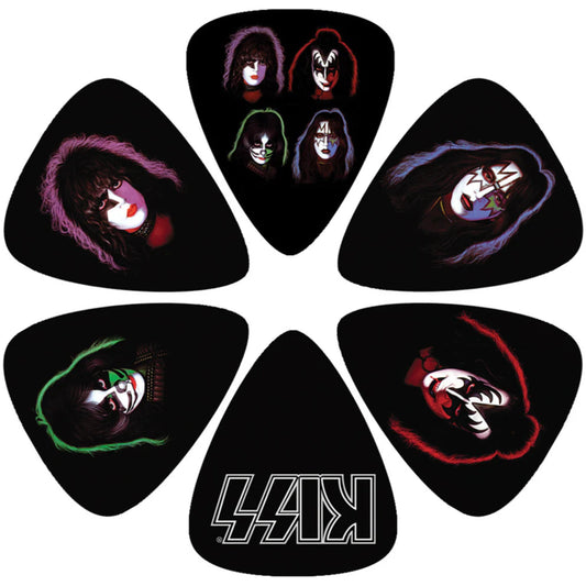 Kiss Faces Plectrum Pick Set 6 Pack