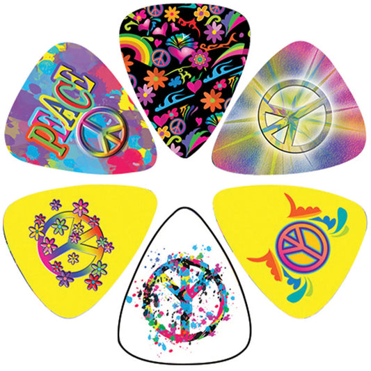 Peace Picks CND Psychedelic Art Plectrum Pack of 6