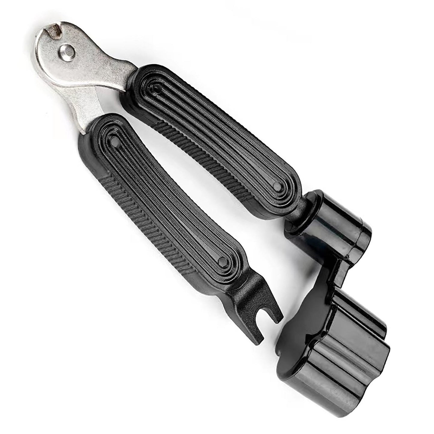 Guitar String Winder + Cutter + Peg Puller Tool + Silver Plectrum Holder KIT